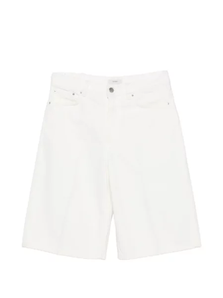 Pantaloni scurți din denim Toteme alb