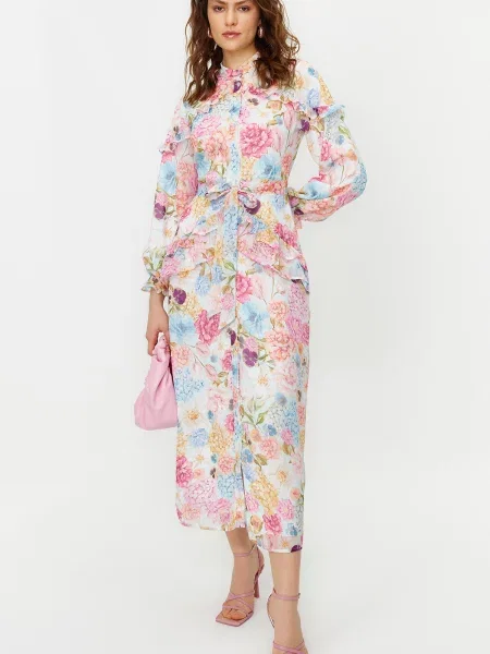 Rochie Trendyol din șifon cu model floral