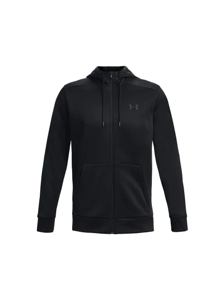 Флийс суичър с качулка Under Armour черно