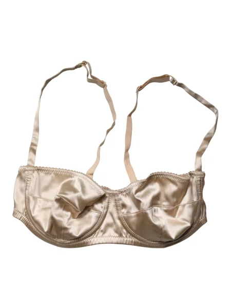 Biustonosz balkonetka Dolce And Gabbana beżowa
