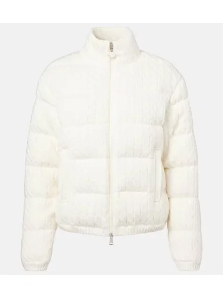 Geacă cu puf Moncler alb