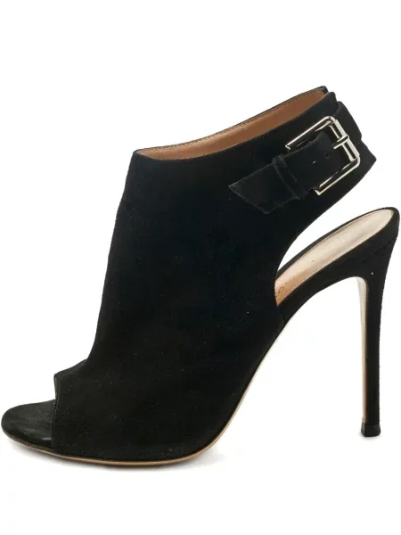 Sandale Gianvito Rossi cu vârf deschis slingback negru