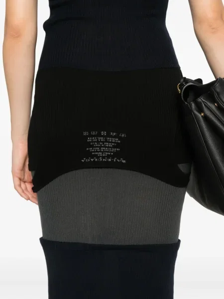 Rochie maxi Balenciaga fără mâneci de costum albastru