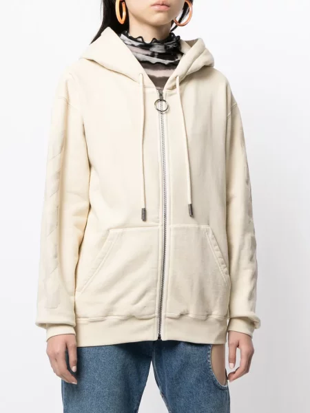 Hanorac cu glugă Off-white alb