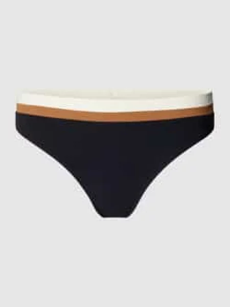 Figi bikini z paskami w kontrastowym kolorze model ‘LAKA MONTECITO’ Banana Moon czarny