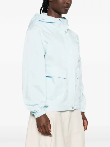 Geacă Kenzo cu broderie cu glugă albastru