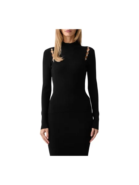 Sweter z golfem Fracomina czarny