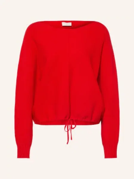 Milano Italy Sweter O Skróconym Kroju rot czerwony