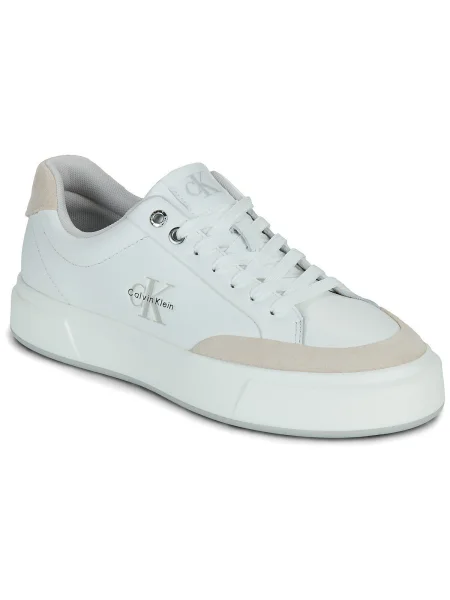 Sneakers Calvin Klein Basket Cupsole Laceup Lth Mix alb
