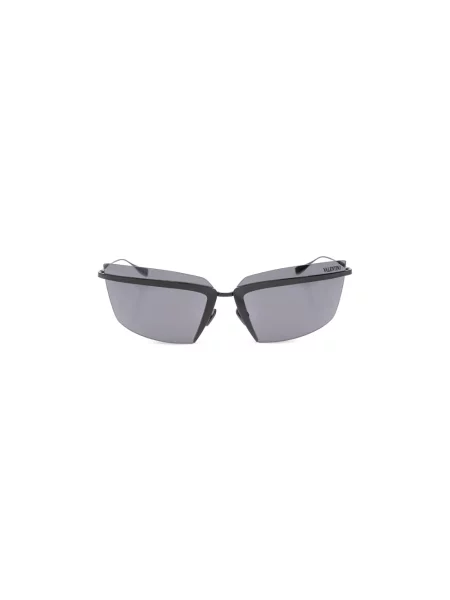 Lniane okulary przeciwsłoneczne Valentino Garavani czarne