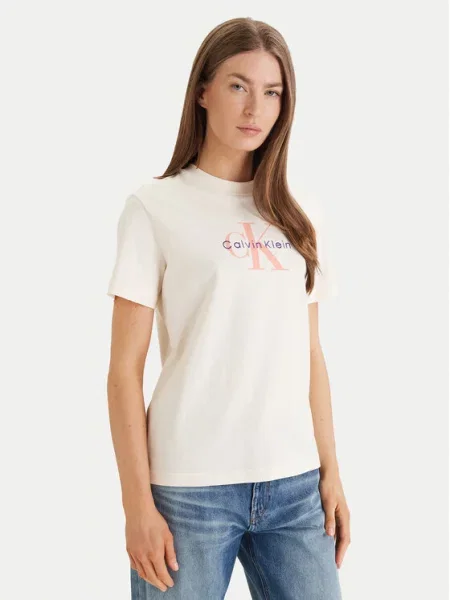 Calvin Klein Jeans T-Shirt Hero κίτρινο