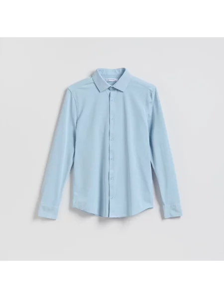Reserved Košile super slim fit bleděmodrá