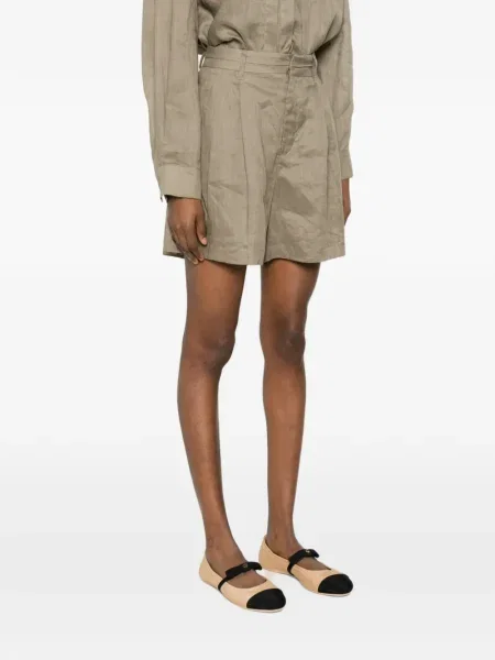 Szorty Eleh plisowane brązowe