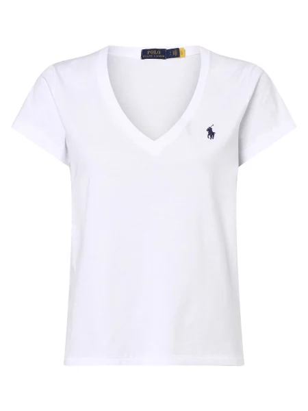 Polo Ralph Lauren T-shirt Kobiety jednolity L biały