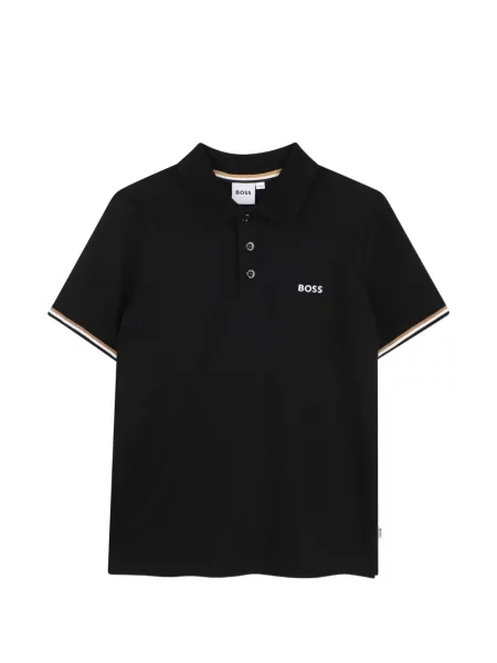 Koszulka polo dziecięca Bosswear czarna