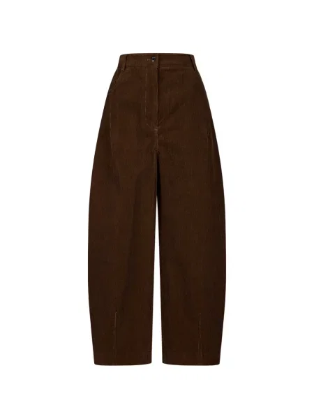 Pantaloni Tomboy de catifea cord maro