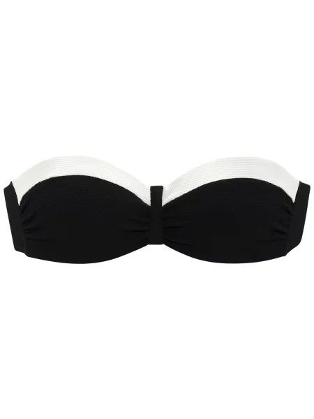 LASCANA Bikinový top čierna biela