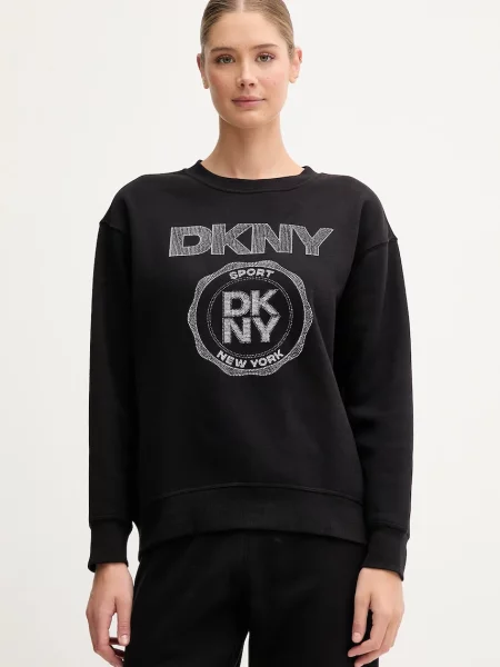 Dkny bluza z nadrukiem czarny