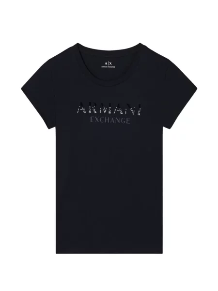 Tricou Armani Exchange cu imagine negru