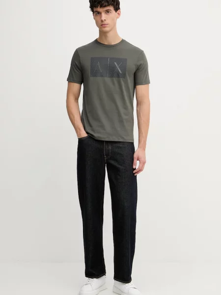 Armani Exchange kratka majica zelena