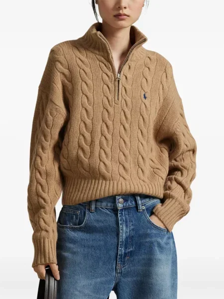 Căciulă Polo Ralph Lauren cu broderie cu dungi cowboy roșu