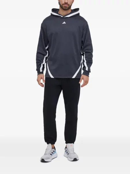 Pantaloni scurți Adidas alergare cu decolteu rotund plasă negru