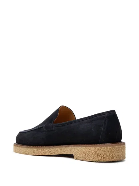 Pantofi loafer Chuckies din piele de căprioară albastru