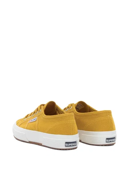 Класически кецове Superga с връзки с дантела жълто