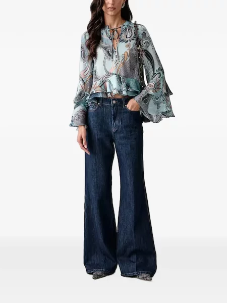 Bluză Guess cu imagine cu model paisley albastru