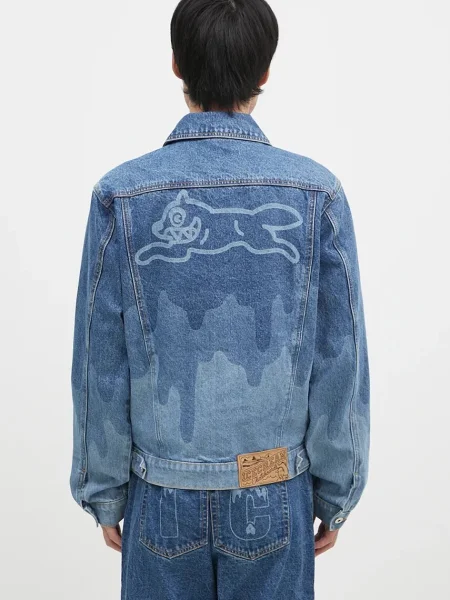 Džínová bunda ICECREAM Lazer Drip Denim Trucker modrá