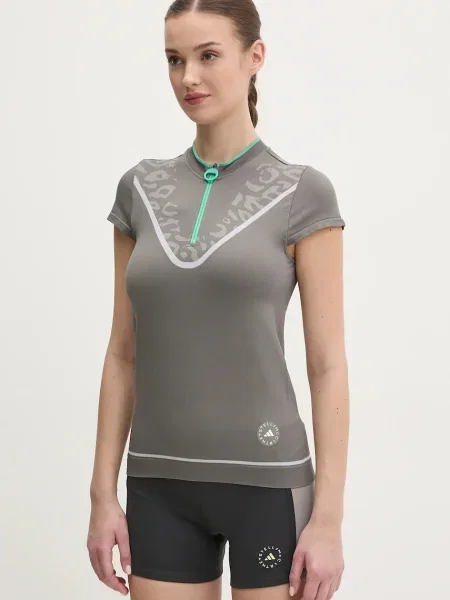 Koszulka adidas by Stella McCartney TrueNature Golf Polo szary