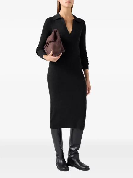 Midi šaty Mc2 Saint Barth čierna