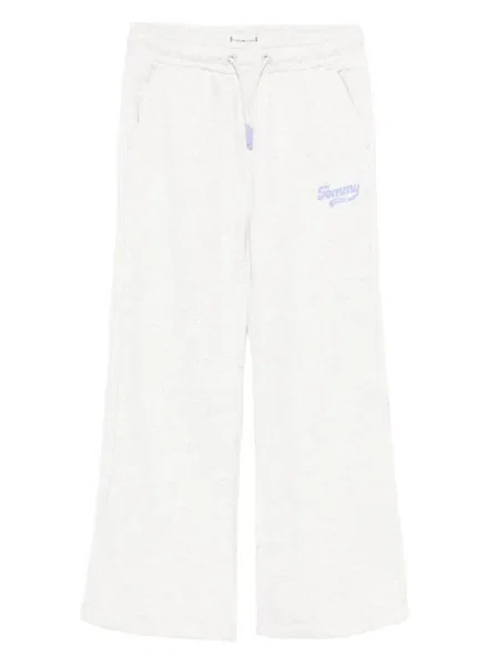 Dětské kalhoty Tommy Hilfiger šedé