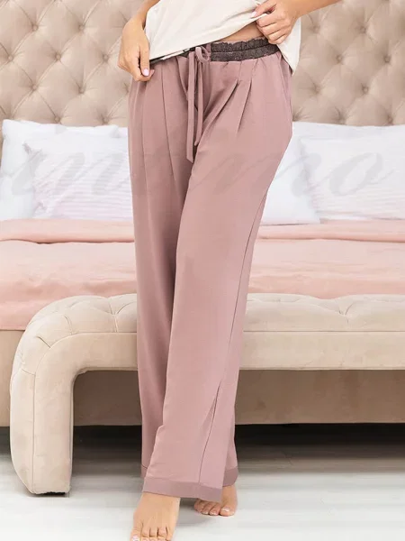 Брюки рожеві