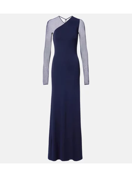 Rochie Ralph Lauren Collection din jerseu albastru