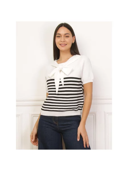 Top La Modeuse alb