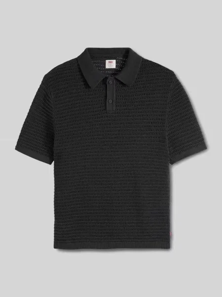 Koszulka polo z czystej bawełny o kroju regular fit Levi's czarne