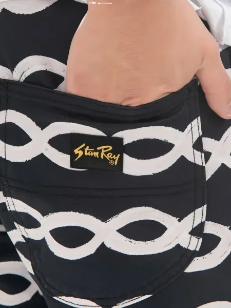 Pantaloni scurți Stan Ray cu imagine negru