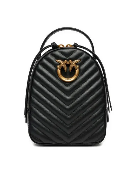 Rucsac Pinko din piele negru