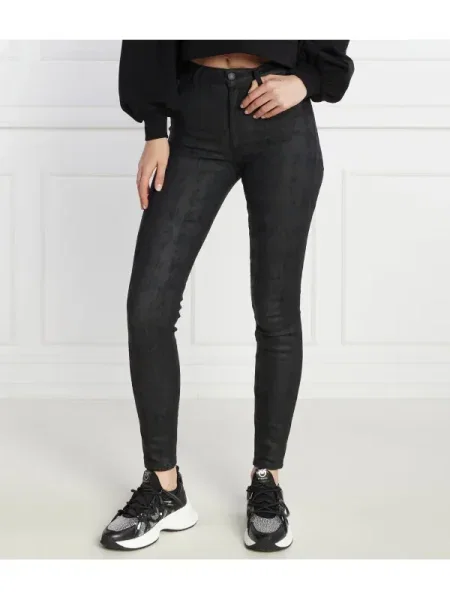 Karl Lagerfeld Blugi aop skinny | Skinny fit | denim negru