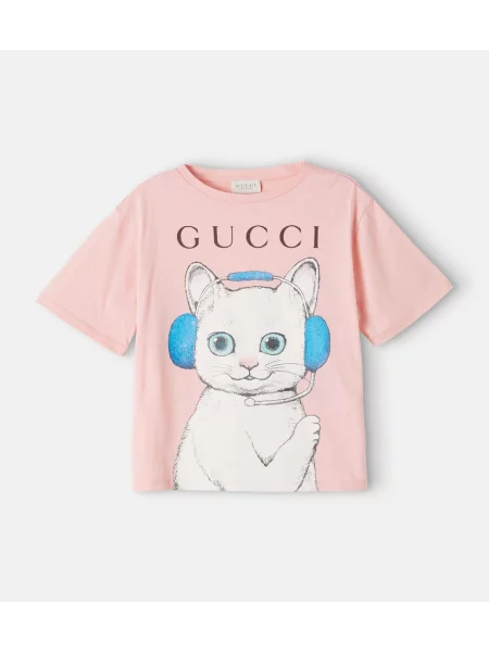 Gyerek póló Gucci rózsaszín