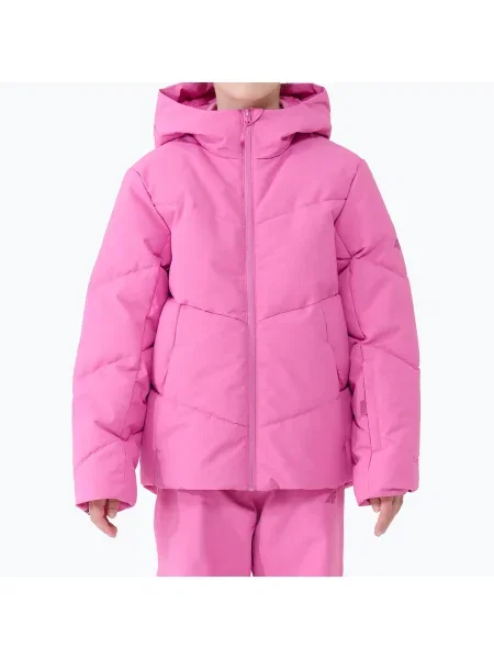 Geacă de schi pentru copii 4F fuchsia