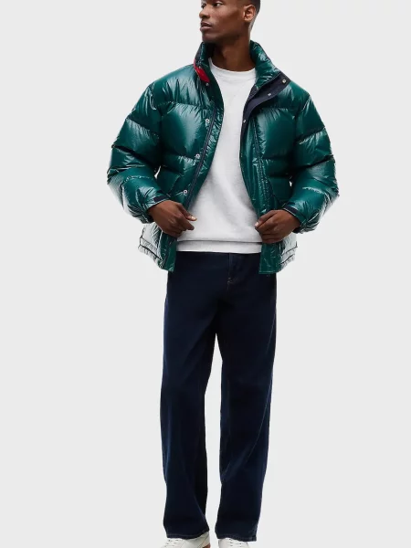 Джинсова куртка Tommy Jeans зелена