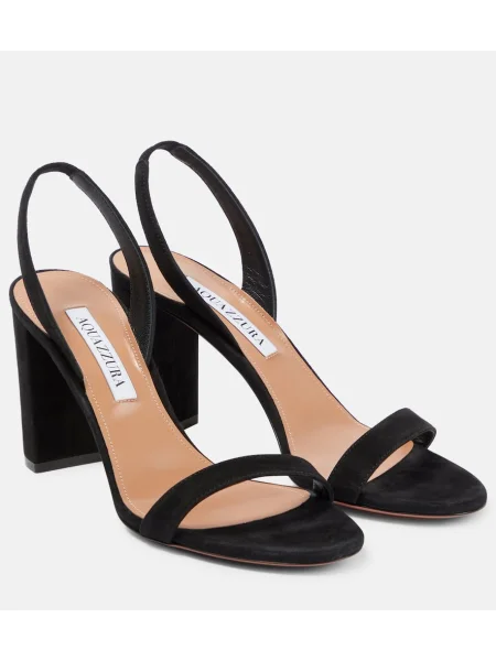 Sandale Aquazzura din piele de căprioară negru