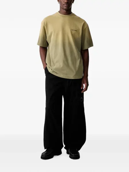 Tricou Axel Arigato cu broderie cu gradient verde