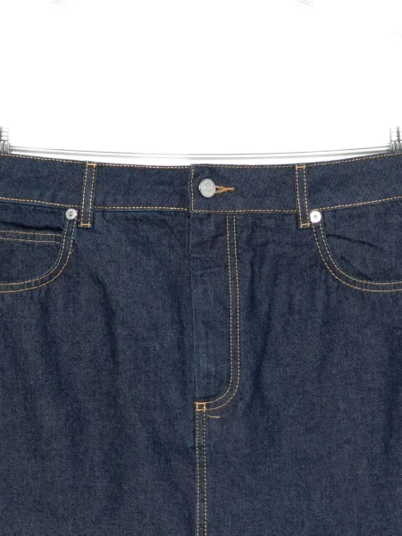 Fustă din denim Maison Kitsune albastru