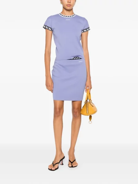 Kötött mini szoknya Versace lila