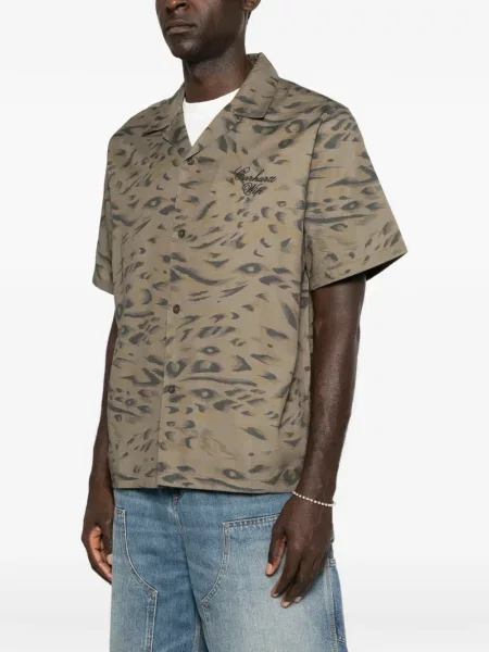 Cămașă Carhartt Wip cu broderie verde