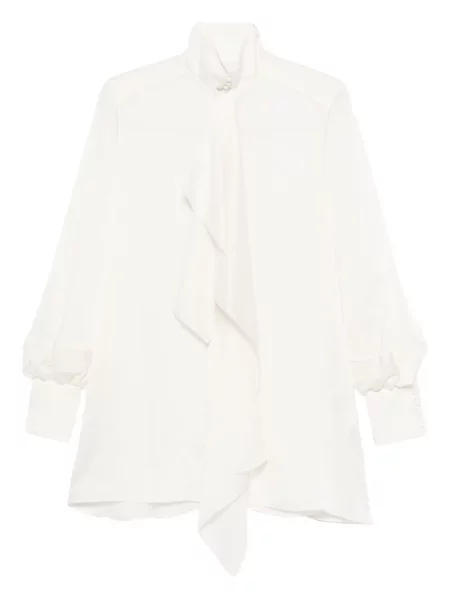 Bluză Sacai cu volane alb