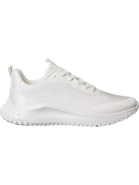 Sneakersy Calvin Klein sznurowane koronkowe białe
